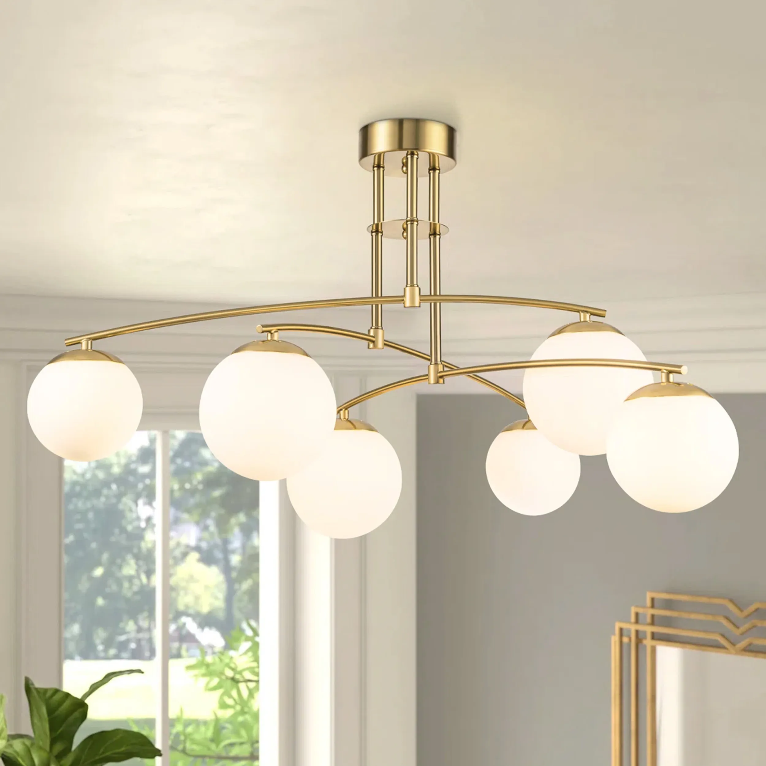 Medusa Taklampa guld