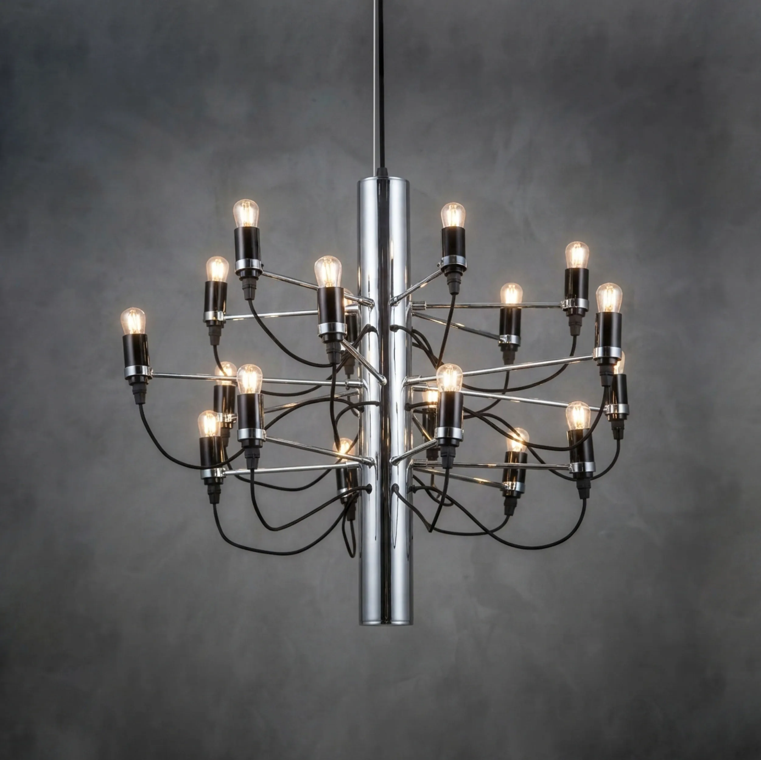 Crown Taklampa 18 armar krom