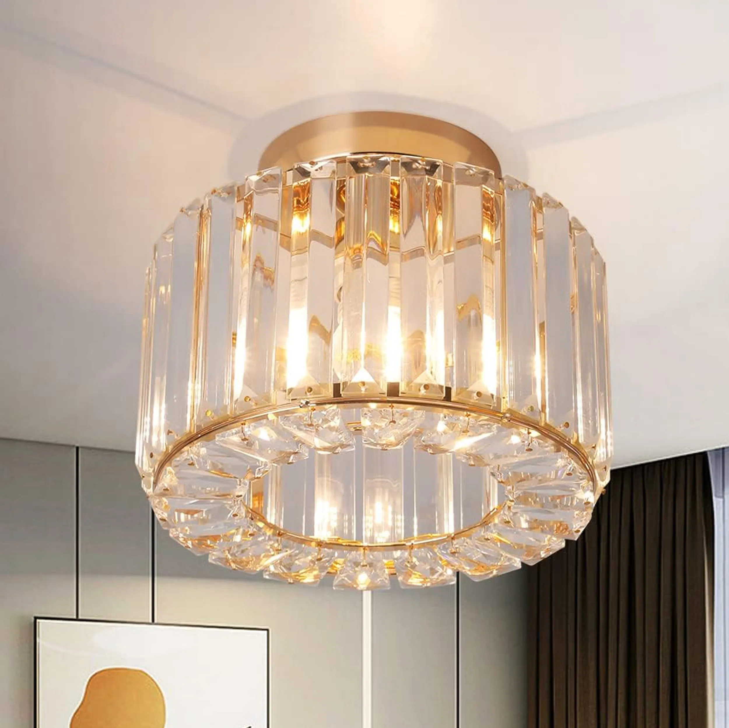 Veronika kristallplafond guld